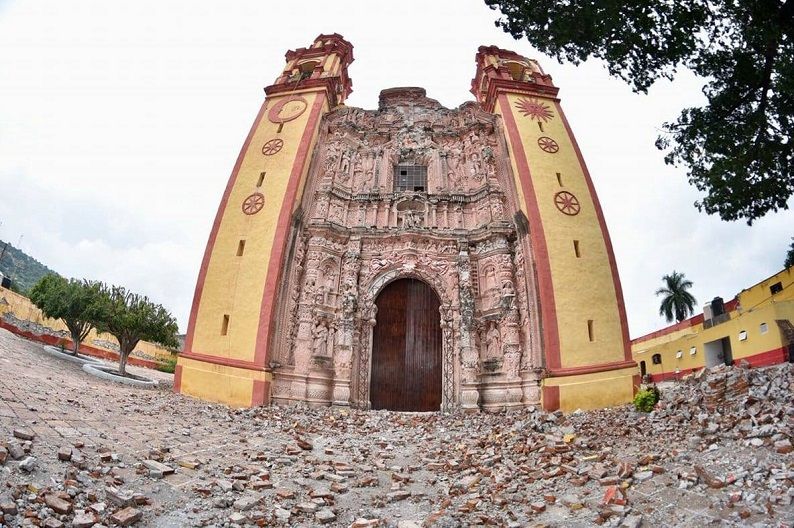 la delegada de INAH, María Isabel Campos Goenaga