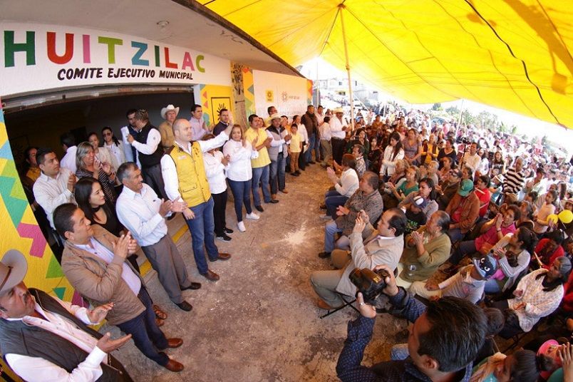 El líder del Sol Azteca visitó el municipio de Huitzilac