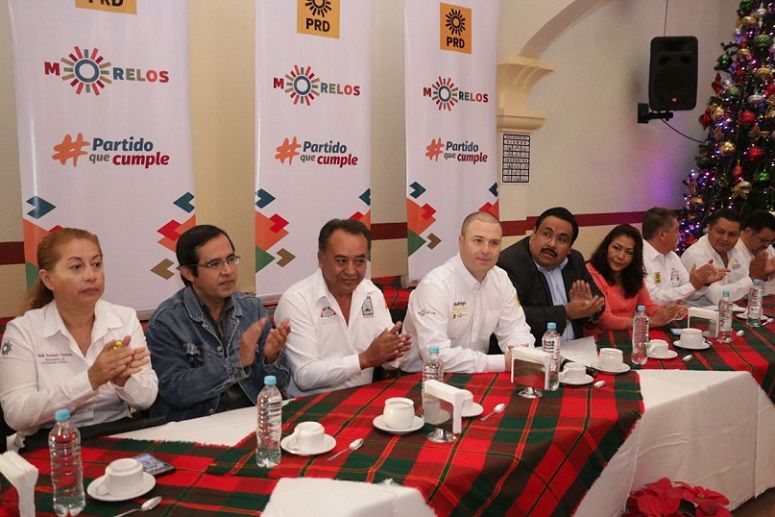 El presidente del PRD Morelos, Rodrigo Gayosso Cepeda
