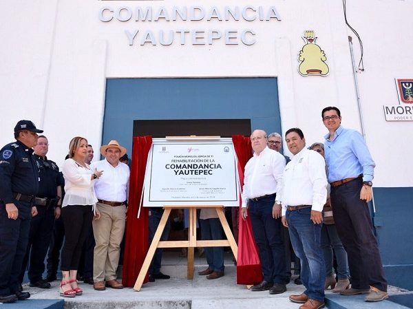 El gobernador Graco Ramírez inauguró la rehabilitación de la Comandancia de la Policía Morelos en Yautepec, desde donde recordó que seguridad es un proceso que debe continuar y está en manos de los ciudadanos su consolidación