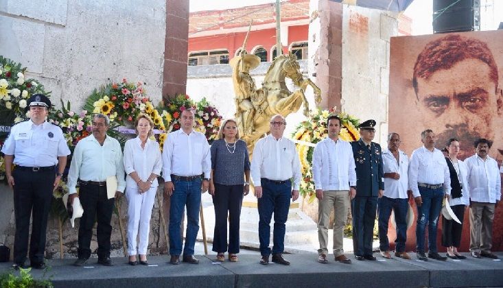 El gobernador Graco Ramírez anunció la creación de la Comisión para la Conmemoración del Centenario de la Muerte de Emiliano Zapata, cuya responsabilidad será evaluar el cumplimiento de las metas e ideales por las que luchó y murió del Jefe de la Revolución del Sur