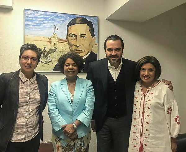 Lo anterior al sostener una reunión de travajo con María Candelaria Ochoa Ávalos, titular de la Comisión Nacional para Prevenir y Erradicar la Violencia contra las Mujeres (CONAVIM), y en compañía de la directora del Instituto de la Mujer Morelos (IMM), Flor Dessiré León Hernández