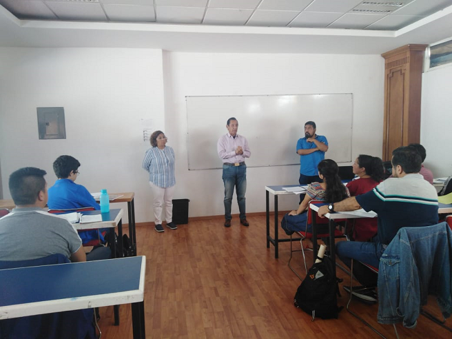 El rector de UNIVAC, Doctor Jorge Arizmendi García, se encargó de darles la bienvenida a cada uno de los participantes