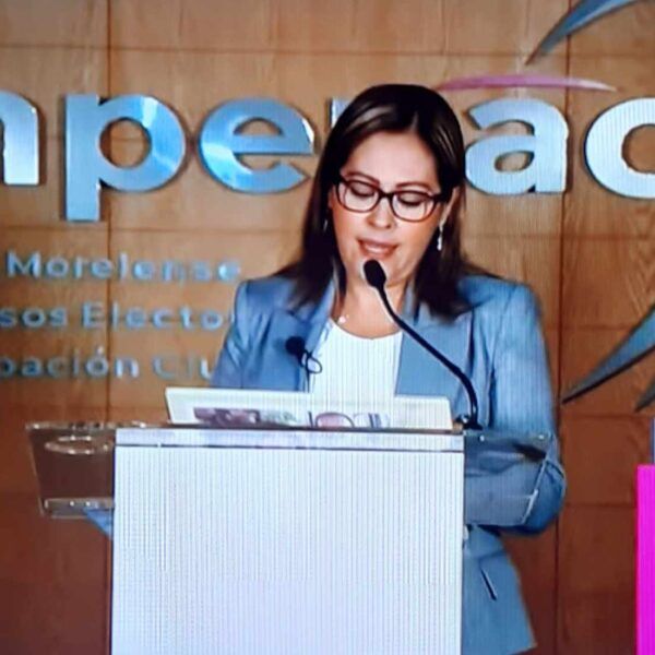 Lucía Meza Guzmán en el debate