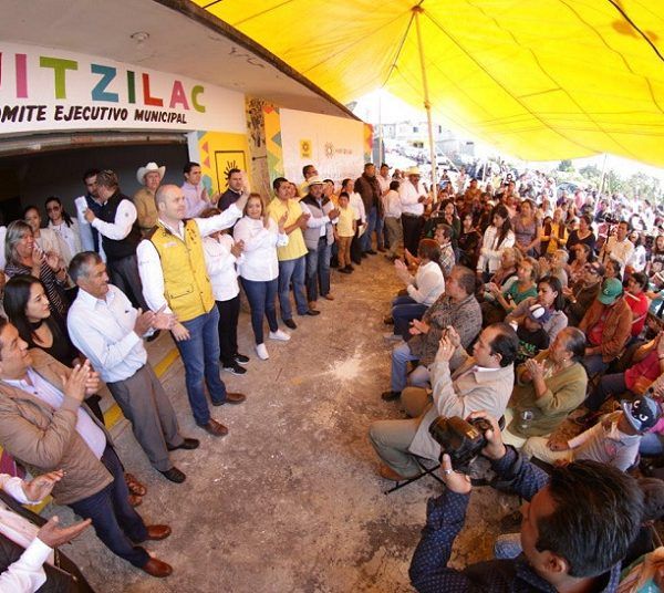 El líder del Sol Azteca visitó el municipio de Huitzilac