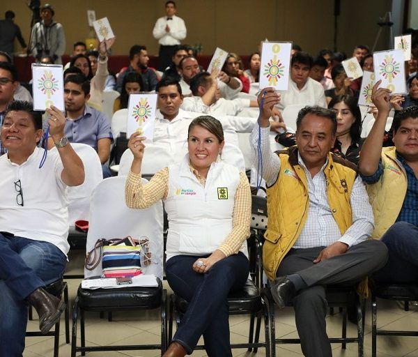 el Séptimo Pleno Extraordinario del VIII Consejo Estatal, encabezado por la dirigente Hortencia Figueroa Peralta