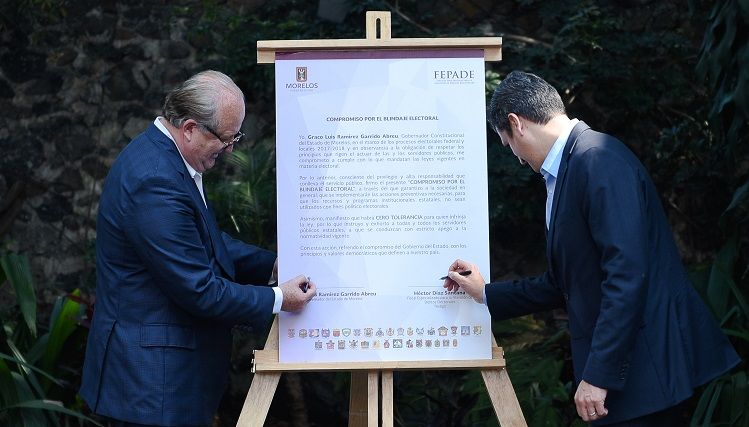 “Compromiso por el Blindaje Electoral”, para garantizar a la sociedad que los recursos públicos y programas institucionales estatales no sean utilizados con fines político electorales