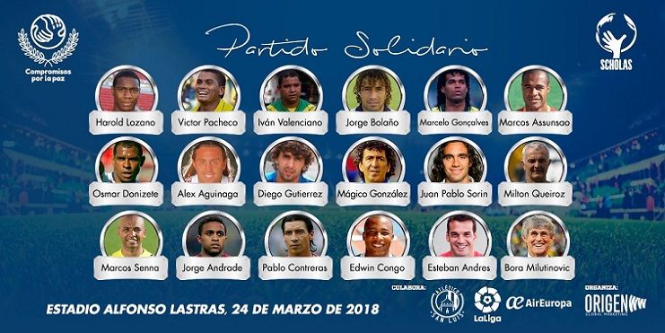 organizado por Origen Wold Wide, que se celebrará en el Estadio Alfonso Lastras de San Luis Potosí en beneficio de la Fundación Scholas y los damnificados por el sismo