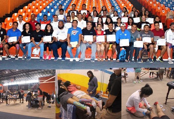 Paul Michael Calderón Hidalgo, presidente de la Asociación de Cultura Física de Morelos, se encargó de dar la bienvenida en el primer día de actividades