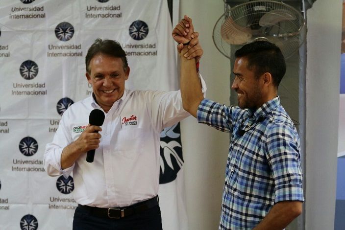 Participó como invitado en la conferencia que Gerardo Galindo Márquez impartió a estudiantes de la Universidad Internacional (UNINTER) en Cuernavaca. Allí el candidato subrayó la urgente necesidad de contar con espacios públicos, donde se promueva el deporte entre los jóvenes y se aviva la participación ciudadana en favor de las comunidades