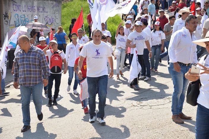 Blanco Bravo agradeció la confianza brindada a los jiutepequenses y destacó que ese ánimo le da más fuerza para buscar el triunfo el próximo 01 de julio y trabajar en beneficio de todos los morelenses