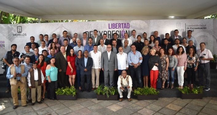 En el marco del Día de la Libertad de Expresión, el mandatario resaltó que durante su sexenio no hubo ningún acto criminal en contra de comunicadores y ante cualquier versión de una presunta agresión de inmediato se aplicó el Mecanismo de Protección de Periodistas del Estado de Morelos