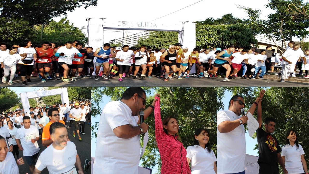 Encabezados por el Delegado Estatal del ISSSTE, Jorge Schiaffino Pérez, atletas participaron en la doceava Carrera Atlética CORRISSSTE 10 KM, en la que desde el arranque de salida todos tomaron su distancia y comenzar sus estrategias en cada metro del recorrido a fin de lograr dominar la carrera y llevarse el primer lugar correspondiente, uno a uno fue sumando kilómetro tras kilómetro para afianzarse en las mejores posiciones y terminar por imponer condiciones en esta justa