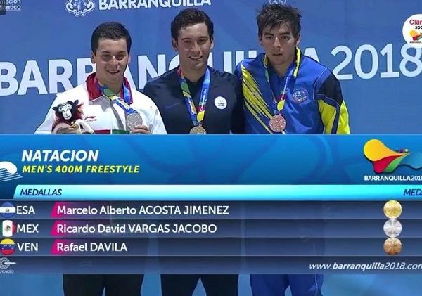 El fondista el morelense Ricardo Vargas se despidió de las aguas colombianas con la medalla de plata en los 400 metros libre, donde su tiempo de 3:51.52, con lo que mejora el récord mexicano de la prueba y supera lo hecho por él mismo en 2016, cuando registró 3:51.95 (Charlotte, USA)