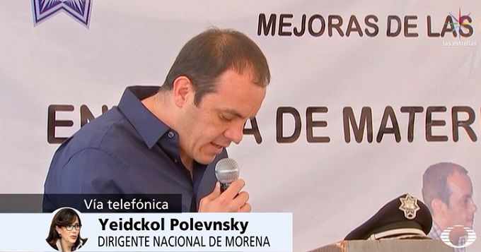 Le advirtió que no tolerarán la compra de diputados de Morena para que formen parte del Partido Encuentro Social, como lo ha intentado “el español” José Manuel Sanz. Morelos, dijo, es un caso dramático, crítico, triste y penoso