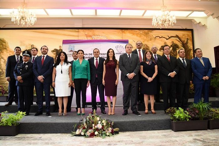 en las secretarías de Cultura, Margarita González Saravia; en la de Movilidad y Transporte Víctor Mercado; en Educación Luis Arturo Cornejo Alatorre; en Salud a Marco Antonio Cantú Cuevas: y Fidel Giménez-Valdés Román como secretario de Obras Públicas