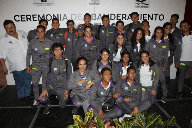 Estuvieron como invitados a estar ceremonia Luis Arturo Cornejo Alatorre, secretario de Educación de Morelos; Álvaro Zamudio Lara, coordinador General de Planeación y Administración en representación del rector de la UAEM; Osiris Pasos Herrera, irector del INDEM; Karla Aline Herrera Alonso, directora general del CONALEP; Roberto Zavala Zúñiga, coordinador sectorial del COBAEM; Ricardo Nakamura Ortega, líder sindical de la sección XXI de la UAEM, y como anfitrión Álvaro Reyna Reyes, director de Deporte de la UAEM y presidente del COEDEMS Morelos