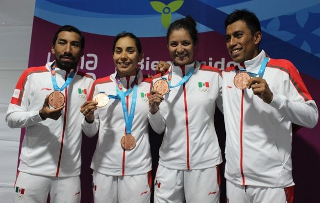 El representativo nacional terminó con un tiempo de una hora 20 minutos y 57 segundos para subir al podio de honor, tras el recorrido de 0.3 km de natación, 6.6 km de bicicleta y 1.5 km de carrera a pie, en la prueba que también hará su debut en los Juegos Olímpicos Tokio 2020