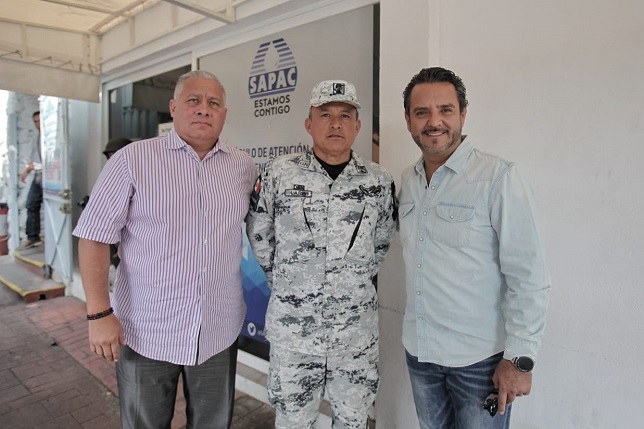 solicitó al Coronel Félix González Lara, encargado de la Guardia Nacional en Morelos, el respaldo a esa institución de seguridad a favor de SAPAC en este proceso de transición de la administración del SAPAC
