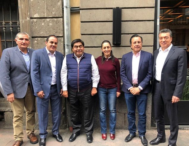 En este encuentro, Blanco Bravo, Cuitlahuac García, Miguel Barbosa, Rutilio Escandón, Adán Augusto López y Claudia Sheinbaum coincidieron en la idea de que es necesaria la unidad y cerrar filas para cumplir con los objetivos establecidos en la cuarta trasformación