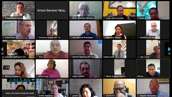 En la charla, en la que estuvieron presentes encargados, jefes de sector, supervisores, responsables de zonas escolares, directores y el rector de la UPEMOR versó en cuatro puntos: la sanitización de planteles educativos públicos, el inicio del programa “Refortalecimiento Institucional Educativo (RIE)”, la prestación de servicios de poda y mantenimiento general de escuelas, así como el programa de útiles escolares