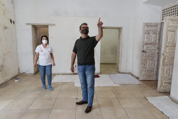 Al dar el “primer brochazo”, el alcalde anunció la creación de tres de estos inmuebles para fortalecer el arte y la cultura del municipio, con todas las medidas sanitarias correspondientes