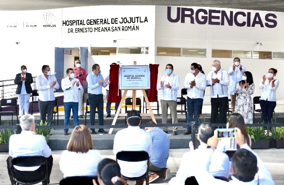 El gobernador Cuauhtémoc Blanco Bravo inauguró la rehabilitación integral del Hospital General de Jojutla, "Dr. Ernesto Meana San Román", el cual está debidamente equipado con tecnología de punta; además cuenta con personal médico y de enfermería listo para atender a la población, tras los daños que sufrió por el sismo del 19 de septiembre de 2017