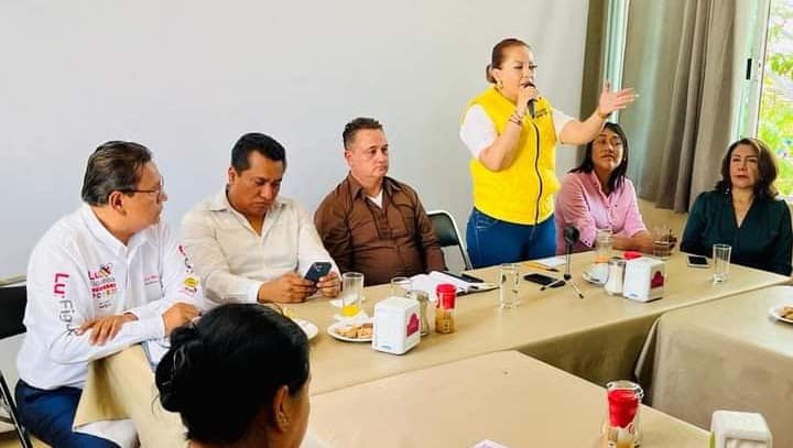 El grupo empresarial presidido por René Salgado, solicitó a la candidata Luz Figueroa intervenir cuando esté en la Cámara Alta de manera decidida en estrategias y leyes más severas contra la delincuencia.⁣